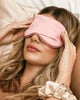 Masque en soie rose
